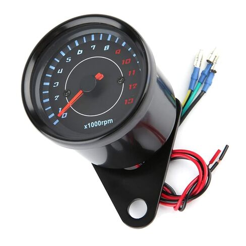 LED Backlight Aluminum Motorcycle Tachometer Gauge High Sensitivity Tach Meter for DC 12V in Saudi Arabia
