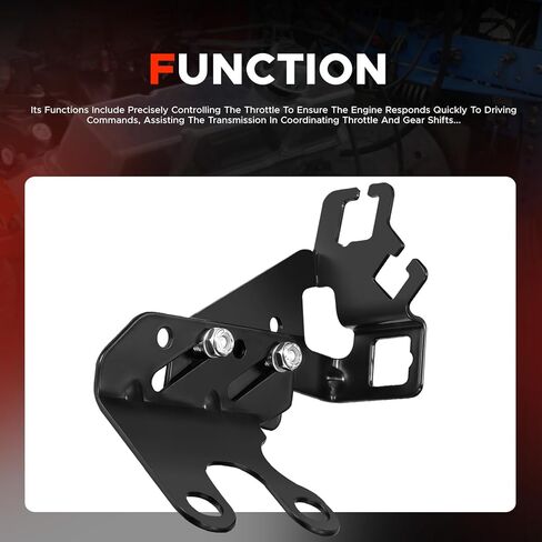 8031 Black Throttle Cable Bracket for Chevy SBC 265-400 & BBC 396-454 - Compatible with Throttle, TV & Cruise Cables in Kuwait