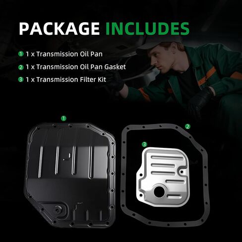 Transmission Oil Pan with Gasket & Transmission Filter Kit Fit for Toyota Celica/Corolla/Echo/Matrix/Yaris 1.8L 1.5L 2.4L L4, for Scion xA/xB/xD L4 1.5L 1.8L Replace 3510652020, 353300W020 in Saudi Arabia