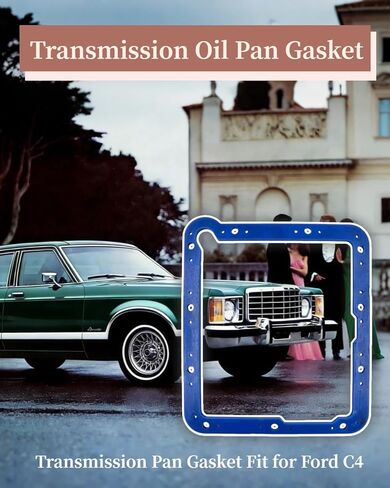 Transmission Oil Pan Gasket Fit for Ford C4 for Moroso 93107, Vulcanized Rubber with Rigid Core No Sealant Needed in Kuwait