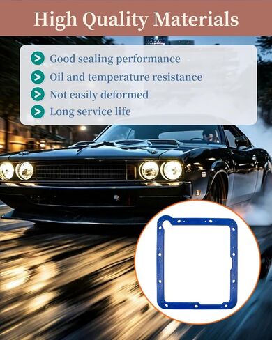 Transmission Oil Pan Gasket Fit for Ford C4 for Moroso 93107, Vulcanized Rubber with Rigid Core No Sealant Needed in Kuwait
