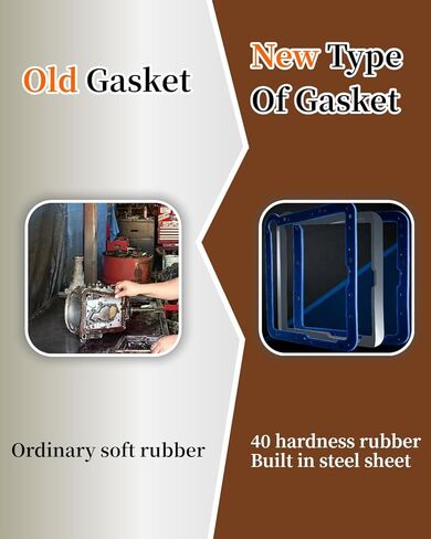 Transmission Oil Pan Gasket Fit for Ford C4 for Moroso 93107, Vulcanized Rubber with Rigid Core No Sealant Needed in Kuwait