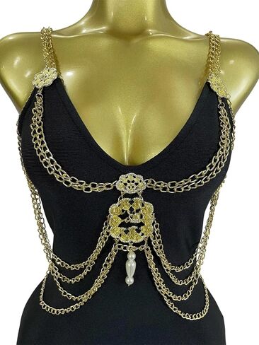 Women's Black Bandage Dress Summer Chain V-Neck Slit Club Party Long Dress in Saudi Arabia