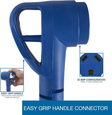 Conntek 14361, 30 Amp RV Extension Cord, Blue (25-Feet) in Kuwait