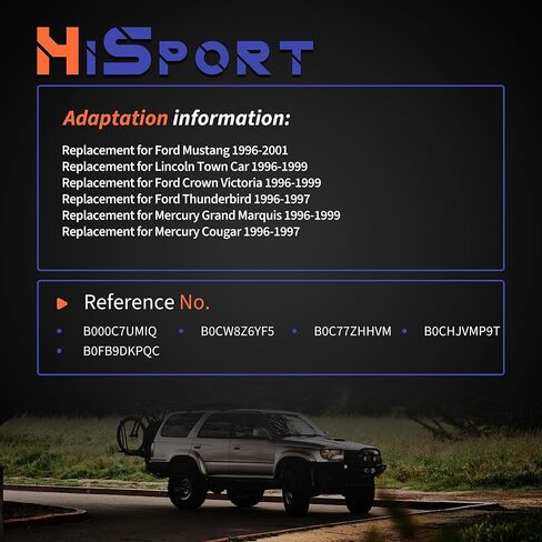 HiSport Idle Air Control Valve AC170 Compatible with Ford Mustang 1996-2001,Replacement for Lincoln Mercury Grand Marquis Town Car & Crown Victoria 1996-1999 Replaces F8VE9F715AA V8 4.6L W/Gasket in Saudi Arabia