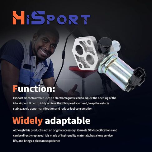 HiSport Idle Air Control Valve AC170 Compatible with Ford Mustang 1996-2001,Replacement for Lincoln Mercury Grand Marquis Town Car & Crown Victoria 1996-1999 Replaces F8VE9F715AA V8 4.6L W/Gasket in Saudi Arabia