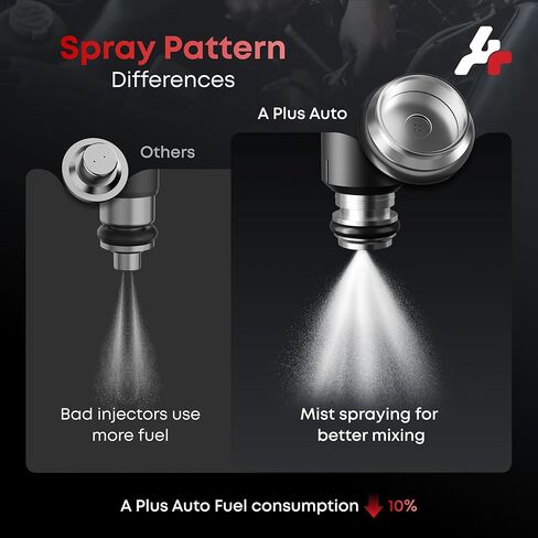 Flex Fuel Injectors, 12613411GM Compatible with Chevy GMC Cadillac-4.8L 5.3L 6.0L Flex Engine-Tahoe Silverado Avalanche Express 2010-2014, Yukon Sierra 1500 2010-2013, Set of 8, 4 Holes in Kuwait