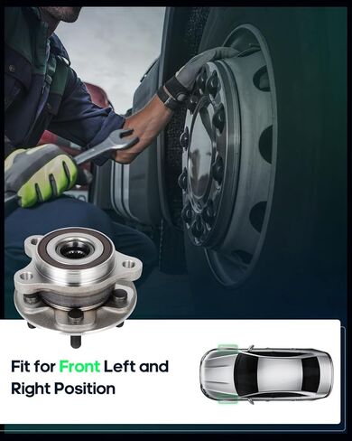 SCITOO Front Wheel Bearing Hub Assembly 513402 for Toyota Corolla/Prius AWD-e 2019-2022, for Toyota Prius 2016-2022 in Saudi Arabia