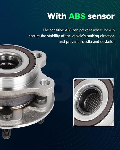 SCITOO Front Wheel Bearing Hub Assembly 513402 for Toyota Corolla/Prius AWD-e 2019-2022, for Toyota Prius 2016-2022 in Saudi Arabia