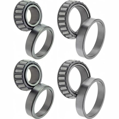Replace Front Inner Front Outer Wheel Bearing and Race Set for Ford E-150 Econoline Club Wagon 4.9L 1975-1983 1984 1985 1986 1987 1988 1989 1990 1991 1992 1993 1994 1995 1996, 4 Pack in Saudi Arabia