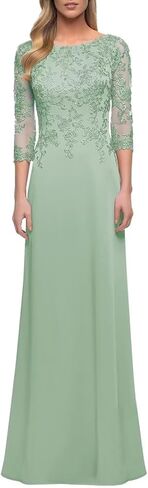 فساتين أم العروس بأكمام من الشيفون والدانتيل فساتين سهرة رسمية للنساء in Kuwait