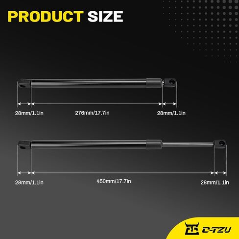 SX200P1-11-DC 20" Gas Strut, 15 Lbs / 66N Lift Support Gas Spring for RV Door, Travel Trailer Doors, Kitchen Cabinets, Tool Box Lids - 2 Pcs in Saudi Arabia