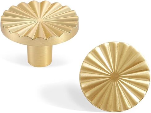 6 Pack Cabinet Knobs Gold Kitchen Knobs 1.42 inch (36mm) Knobs for Dresser Drawers Zinc Alloy Drawer Knobs Cabinet Door Knobs Dresser Knobs in Kuwait