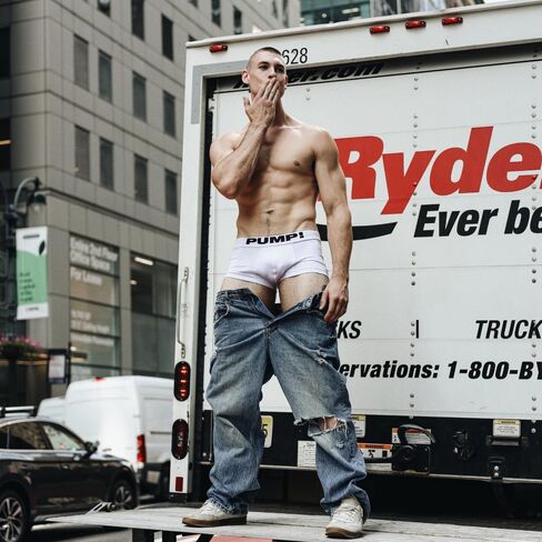 Pump! White Classic Boxer Men's Boxer | Supportive Fit & Backless Design | Breathable & Premium Fabrics | Comfortable Waistband in Kuwait