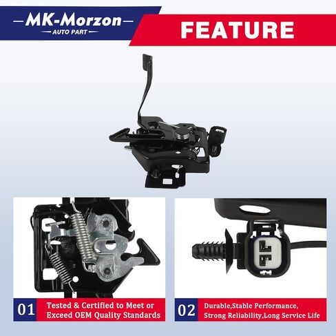 Hood Latch Assembly with Anti Theft Sensor Compatible with 2017-2022 Ford F-250 F-350 F-450 F-550 Super Duty Replaces# HC3Z-16700-F in Kuwait