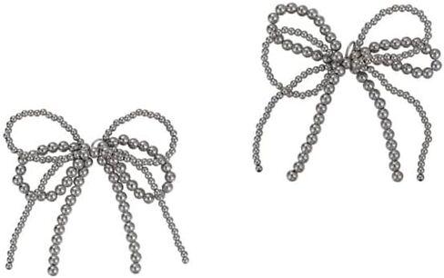 قطعتان من سحر الأحذية على شكل قوس اللؤلؤ للأحذية الرياضية، سحر الديكور للأحذية الرسمية مشبك اللؤلؤ مطرز بسلسلة DIY حذاء من الدانتيل إكسسوارات رياضية للنساء مجوهرات in Kuwait