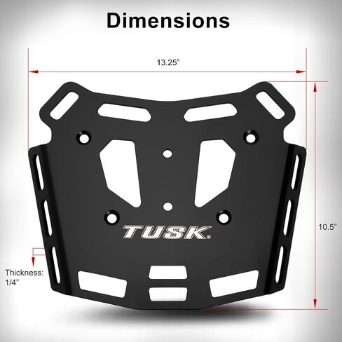 رف خلفي لحامل الأمتعة ذو الرف العلوي من Tusk متوافق مع Honda Transalp XL750 2024-2025 in Kuwait