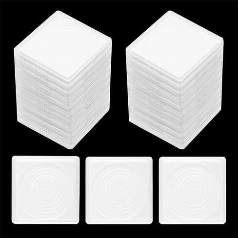 20Pcs Adjustable Acrylic Coin Collection Cases with Sponges 16 21 26 31 36mm Coin Snap Holder Coins Protection Display Storage Cases for Home Office Exhibition Use (Black) in Kuwait