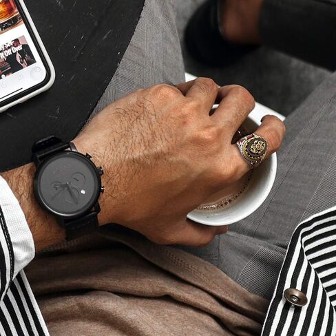 Qida S925 ختم فضة الجزع/اللازورد الدائري للرجال الإناث التركية اليدوية خمر الفرقة الفاخرة in Kuwait