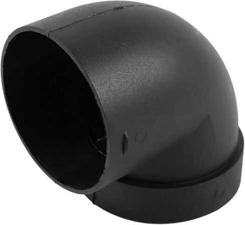 60mm/2.4 Inch L-Shape Diesel Heater Duct Connector, High Temp Resistant Air Duct Elbow Outlet for Car RV Truck Van Parking Caravan Heater System, Black Plastic in Kuwait