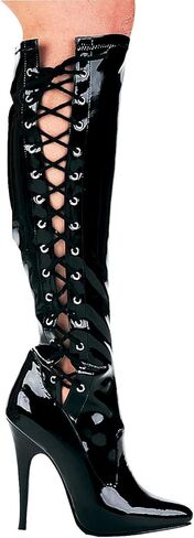 حذاء Ellie Shoes نسائي بكعب 5 بوصات عالي التمدد مع سحاب داخلي (أسود؛ 13) in Saudi Arabia