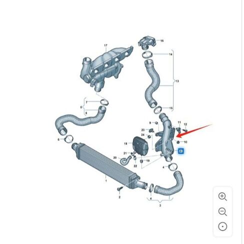 Parts Number# 8K0145673AJ Pressure Pipe 1pack in Kuwait