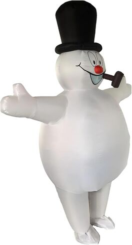Christmas Snowman Cartoon Cosplay Mascot Costume for Adult Party Costume in Kuwait