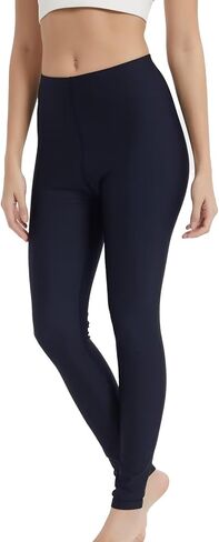 Womens Swim Pants Long Surf Water Swimming Leggings Sun Protection UV Leggings Rash Guard Swim Tights Fast Dry in Kuwait