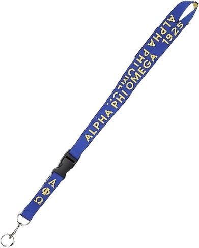 Alpha Phi Omega Break Away Woven Lanyard [Blue] - ID#42305 in Saudi Arabia