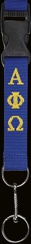 Alpha Phi Omega Break Away Woven Lanyard [Blue] - ID#42305 in Saudi Arabia