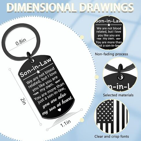 Son in Law Gifts from Mother in Law Unique Son-in-Law Birthday Gifts Ideal Engagement Gift from Mother And Father of Bride Cool Stuff for Sons-in-Law Christmas Wedding Appreciate in Kuwait