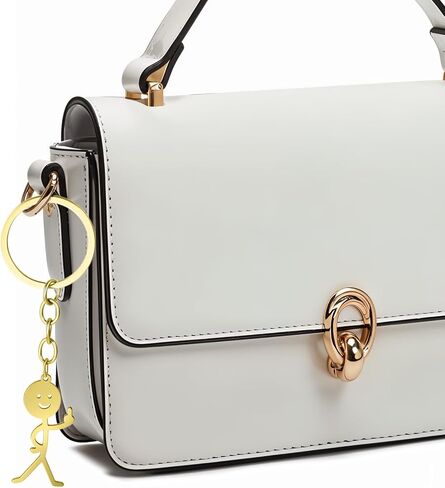 Ouligay 2 قطعة سلسلة مفاتيح مضحكة للنساء، هدايا الأصابع الوسطى، حلقة مفاتيح Stickman، هدايا رائعة للرجال، سلاسل مفاتيح متطابقة، هدية شخصية للصداقة عن بعد للأزواج والأصدقاء والأخوة (الذهب الفضي) in Kuwait