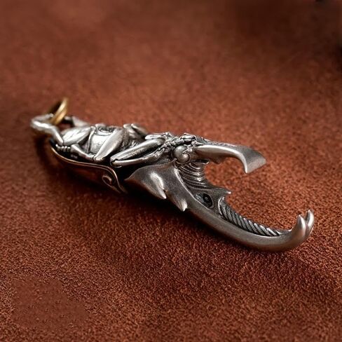 Vintage Beetle Keychain Metal Bottle Opener With Intricate Wing Design Durable Keyring For Men Metallic Finish Unique Gift in Saudi Arabia