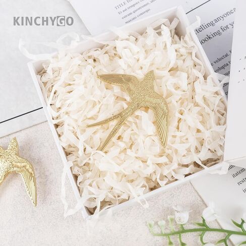 4 عبوات من بروش السنونو الذهبي المعدني البسيط على شكل طائر للنساء والرجال مقاس 1.97 بوصة in Kuwait