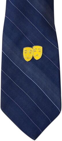 Novel Merk Theatre & Drama Lover Lapel Pin, Hat Pin & Tie Tack Set with Clutch Back in Saudi Arabia