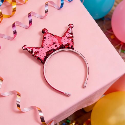 مجموعة عصابات رأس تاج الأميرة مكونة من 20 قطعة، عصابات رأس لامعة من الترتر للنساء، هدايا حفلات الأميرات، 20 لونًا in Kuwait