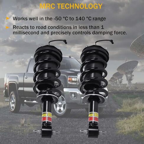 84176631 84977478 ممتص الصدمات الأمامي - قطعتان من زوج دعامات الصدمات الأمامية مجموعة MRC تعليق كهربائي أوتوماتيكي لـ 2015-2020 كاديلاك إسكاليد تشيفي تاهو سوبربان سيلفرادو جي إم سي سييرا 1500 يوكون XL in Kuwait