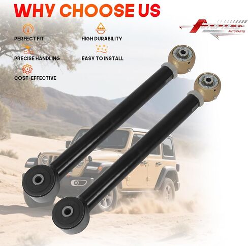 Suspension Rear Lower Control Arms for 2007-2018 Jeep Wrangler JK/JKU 0-6" Lift Adjustable Control Arm Kit 2pcs in Kuwait