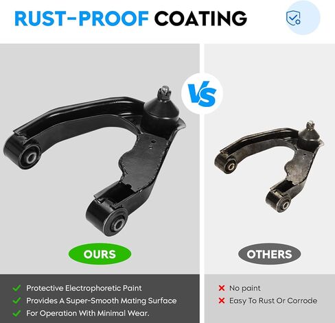 Front Upper Control Arms w/Ball Joints for Nissan Frontier 2.4L 4wd 2000, 00-04 3.3L, Xterra 2000-2004 Suspension Kit K620657 K620658-2pc Set in Saudi Arabia