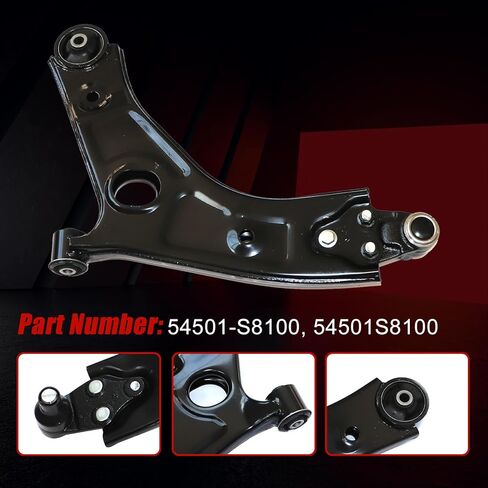 FZJDSD 1PC Front Right Lower Control Arm 54501-S8100 54501S8100 Compatible with Hyundai Palisade 2020-2023 Compatible with Kia Telluride 2020-2023 3.8l 3778cc in Saudi Arabia