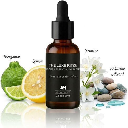 Hotel Scent Oil Inspired by The Ritz Carlton Hotel - Luxury Citrus Diffuser Oil - Ritz Carlton Scent Diffuser Oil - Hotel Scents for Home - 20mL Glass Bottle & Dropper for Waterless Diffusers in Kuwait