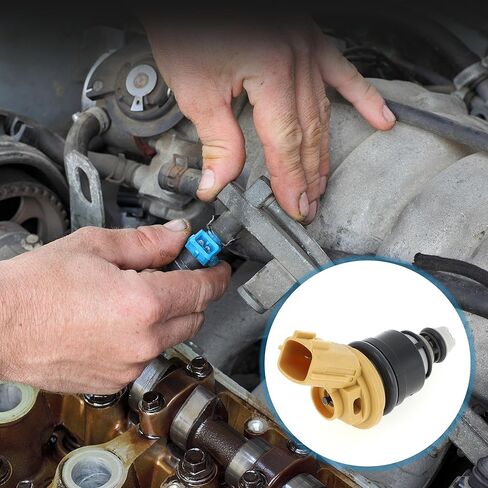 حاقن الوقود لنيسان 300ZX 1990-1994 تدفق المباراة رقم 16600RR543 فوهة الوقود أسود أصفر 6 قطعة قطع غيار السيارات in Saudi Arabia