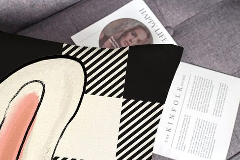 4TH Emotion Easter Pillow Covers 18x18 Set of 4 Easter Decorations for Spring Farmhouse Pillows Easter Decorative Throw Pillows Buffalo Plaid Bunny Eggs Throw Cushion Case for Home Decor TH086-18 in Kuwait