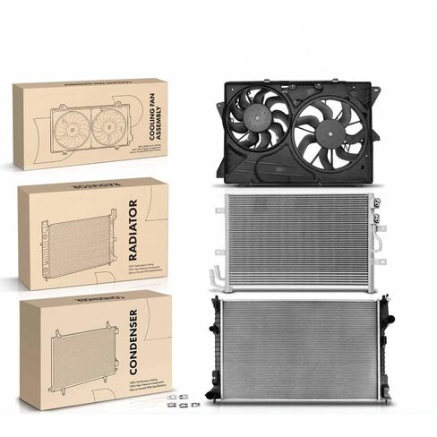 Replacement Parts for Radiator&AC Condenser&Dual Cooling Fan Kit for Lincoln MKT 13-19 Ford Flex Mod-A58PP-44296 in Saudi Arabia