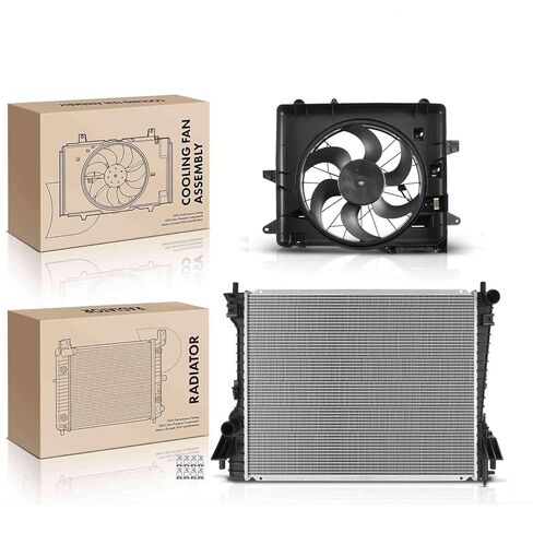 Replacement Parts for Radiator&Single Cooling Fan w/Shroud Assembly Kit for Ford Mustang 2005-2014 Mod-A58PP-32454 in Saudi Arabia