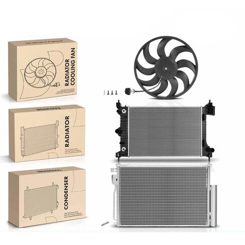 Replacement Parts for Radiator&AC Condenser&Cooling Fan Kit for Chevrolet Sonic L4 1.8L 2012-2018 Mod-A58PP-43578 in Saudi Arabia
