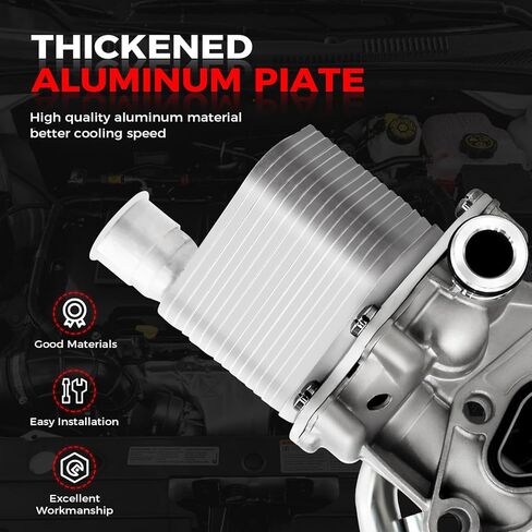 Engine Oil Filter Housing Assembly Adapter with Gasket Compatible with 2011-2021 Chevy Cruze Limited Sonic Trax Buick Encore 1.4L Turbo,Replace#918-428 55566784 55565388 88179-91400 in Kuwait