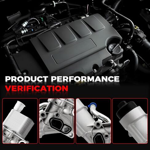 Engine Oil Filter Housing Assembly Adapter with Gasket Compatible with 2011-2021 Chevy Cruze Limited Sonic Trax Buick Encore 1.4L Turbo,Replace#918-428 55566784 55565388 88179-91400 in Kuwait