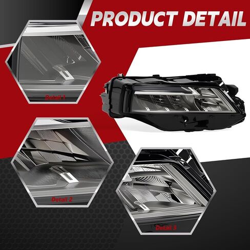 Driver & Passenger Side Headlight Compatible with 2021-2023 Rogue Headlamp 260606RR6A 260106RR6A in Saudi Arabia