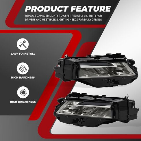 Driver & Passenger Side Headlight Compatible with 2021-2023 Rogue Headlamp 260606RR6A 260106RR6A in Saudi Arabia